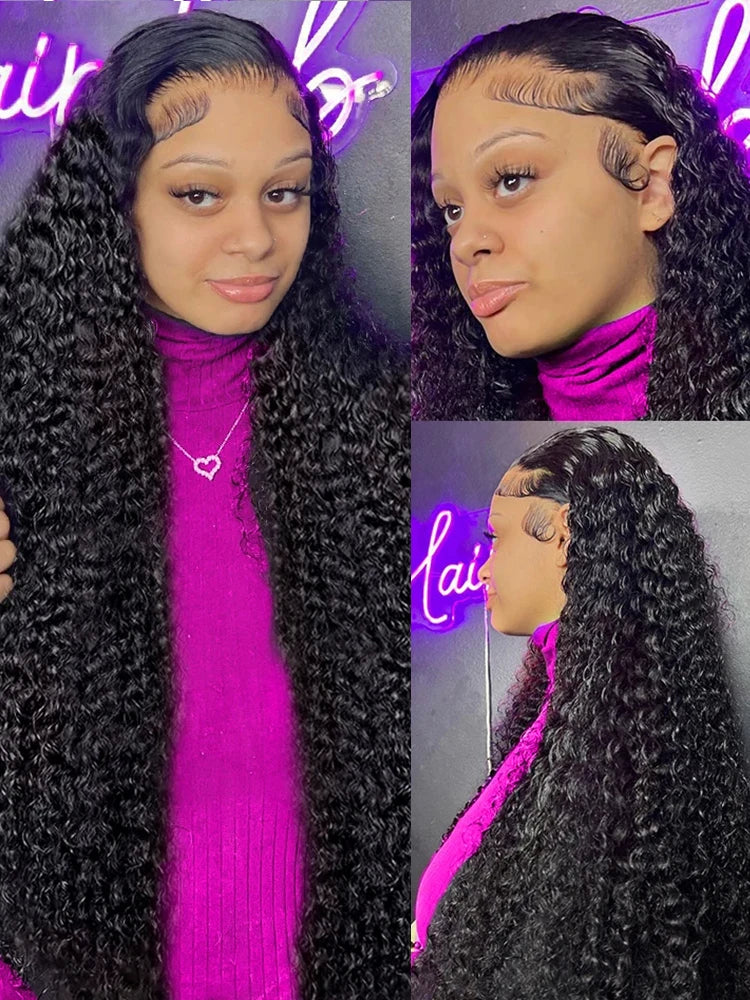 Curly Glueless Human Hair Wig