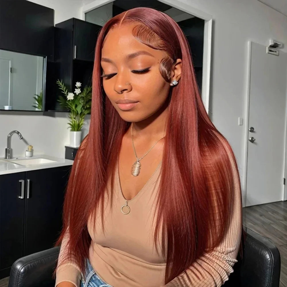 Reddish Brown Lace Wig