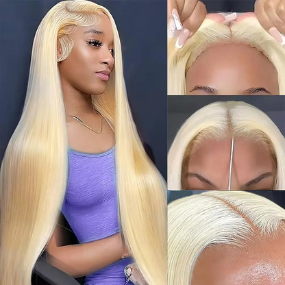 Honey Blonde Glueless Human Hair Wig