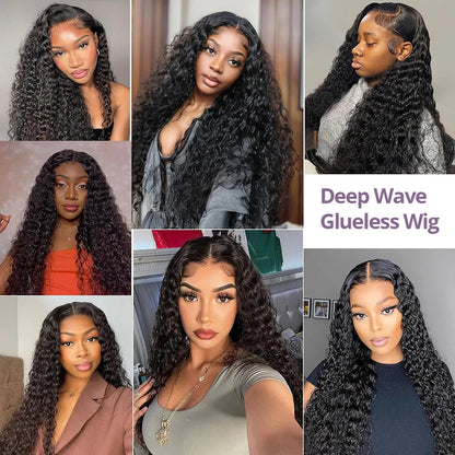 Deep Wave Glueless Wig