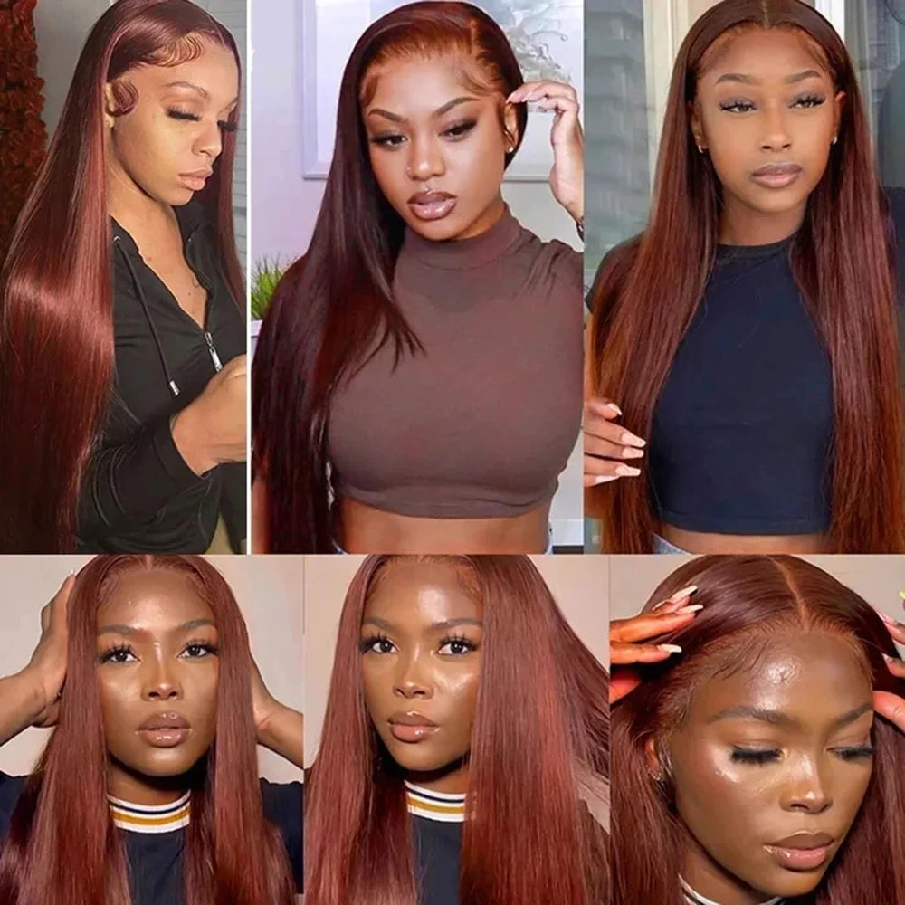 Reddish Brown Lace Wig