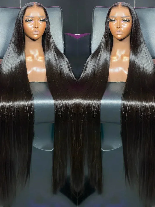 Pre-Cut Bone Straight Glueless Wig