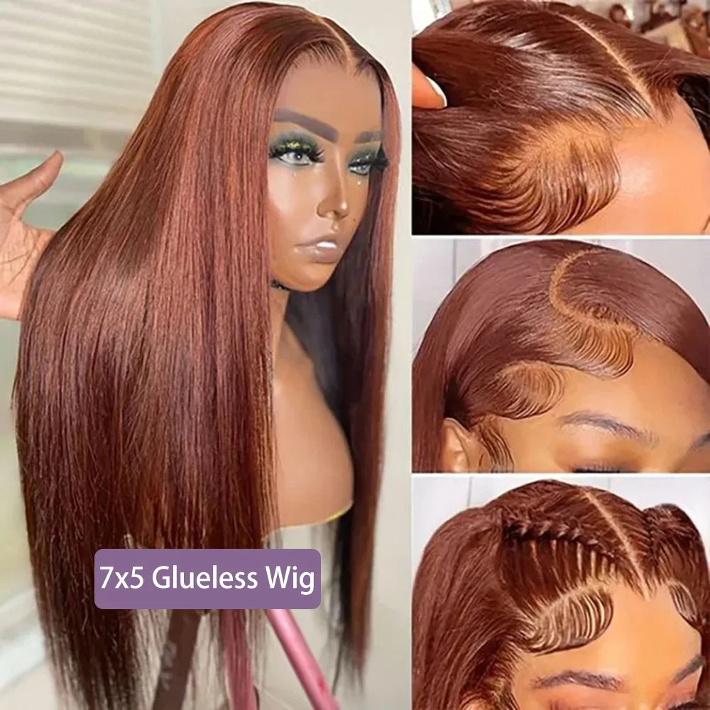 Reddish Brown Lace Wig