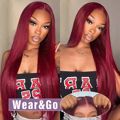 99J Glueless Human Hair Wig