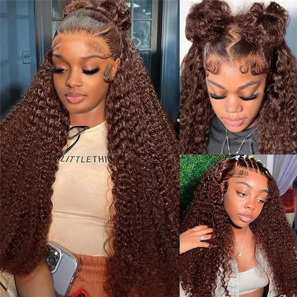 Chocolate Brown Deep Wave Wig