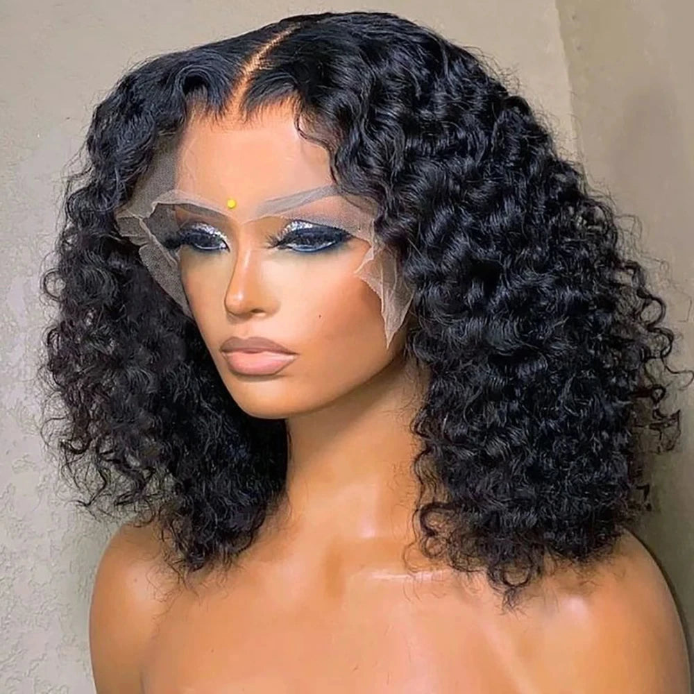 Curly Bob Lace Wig