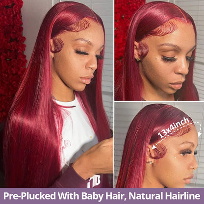 99J Glueless Human Hair Wig