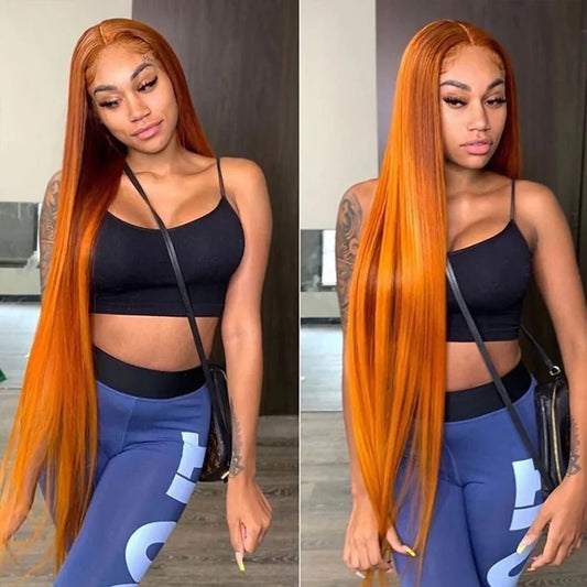 Orange Ginger Lace Front Wig