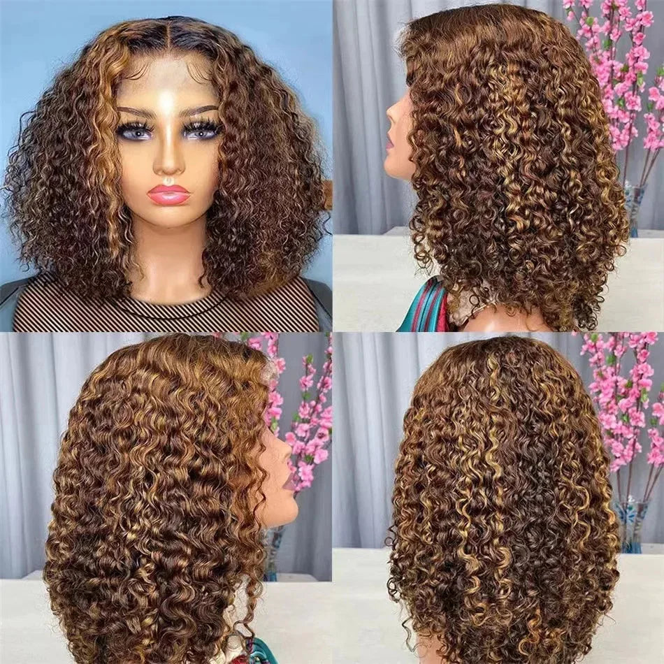 Ombre Brown Blonde Bob Wig