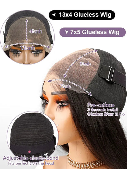 Glueless Human Hair Lace Wig